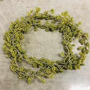 ✨RARE ✨Pottery Barn Green Glass Beaded Garland